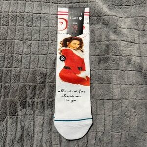 MARIAH CAREY X STANCE MAKE MY WISH COME TRUE POLY CREW SOCKS Size S